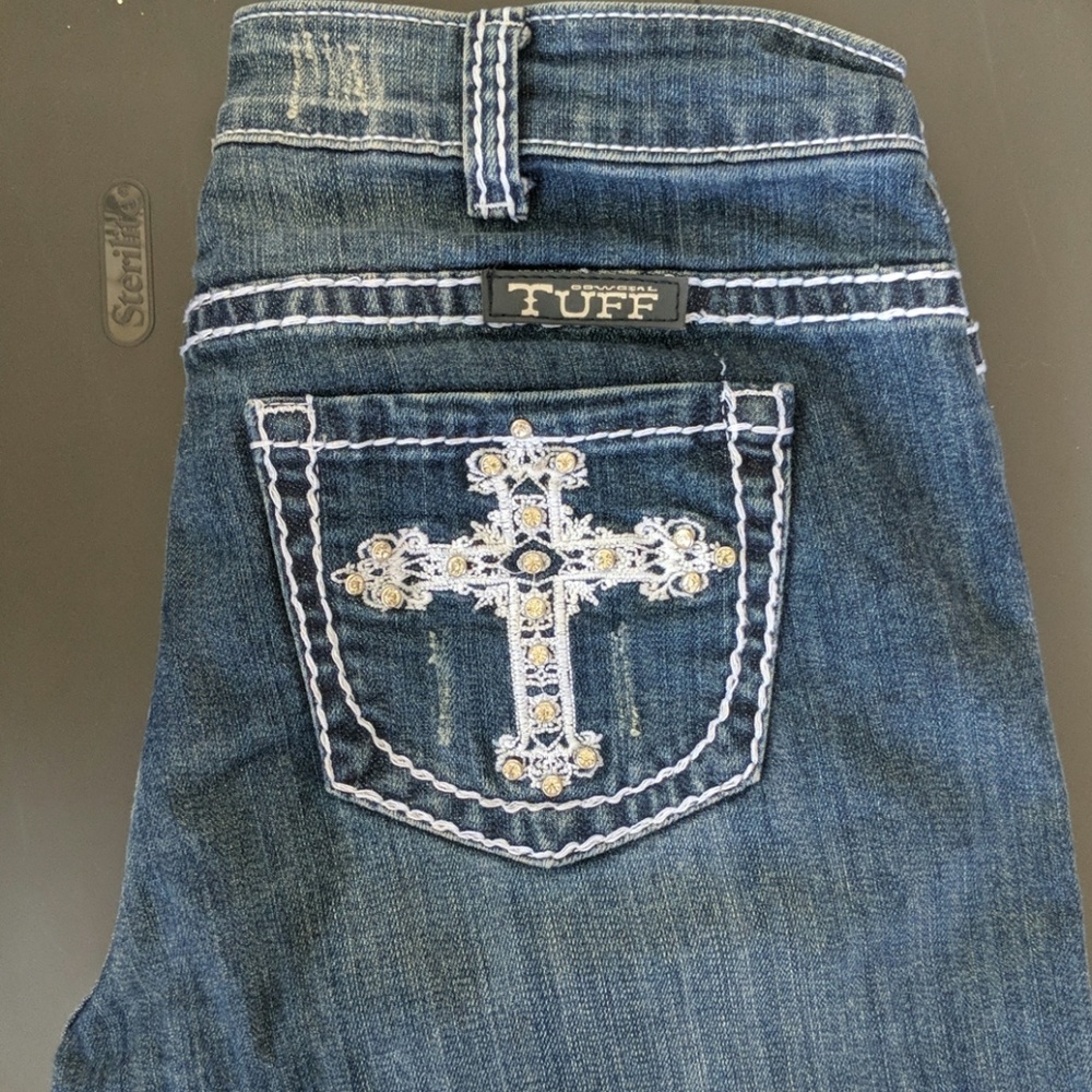 Cowgirl Tuff- Victory White Jeans 30R